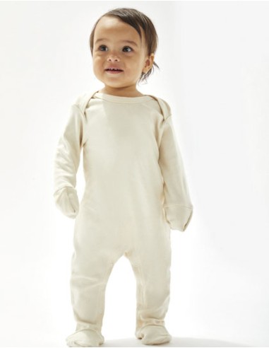 BAB-BZ35-Baby Sleepsuit With Scratch Mitts
